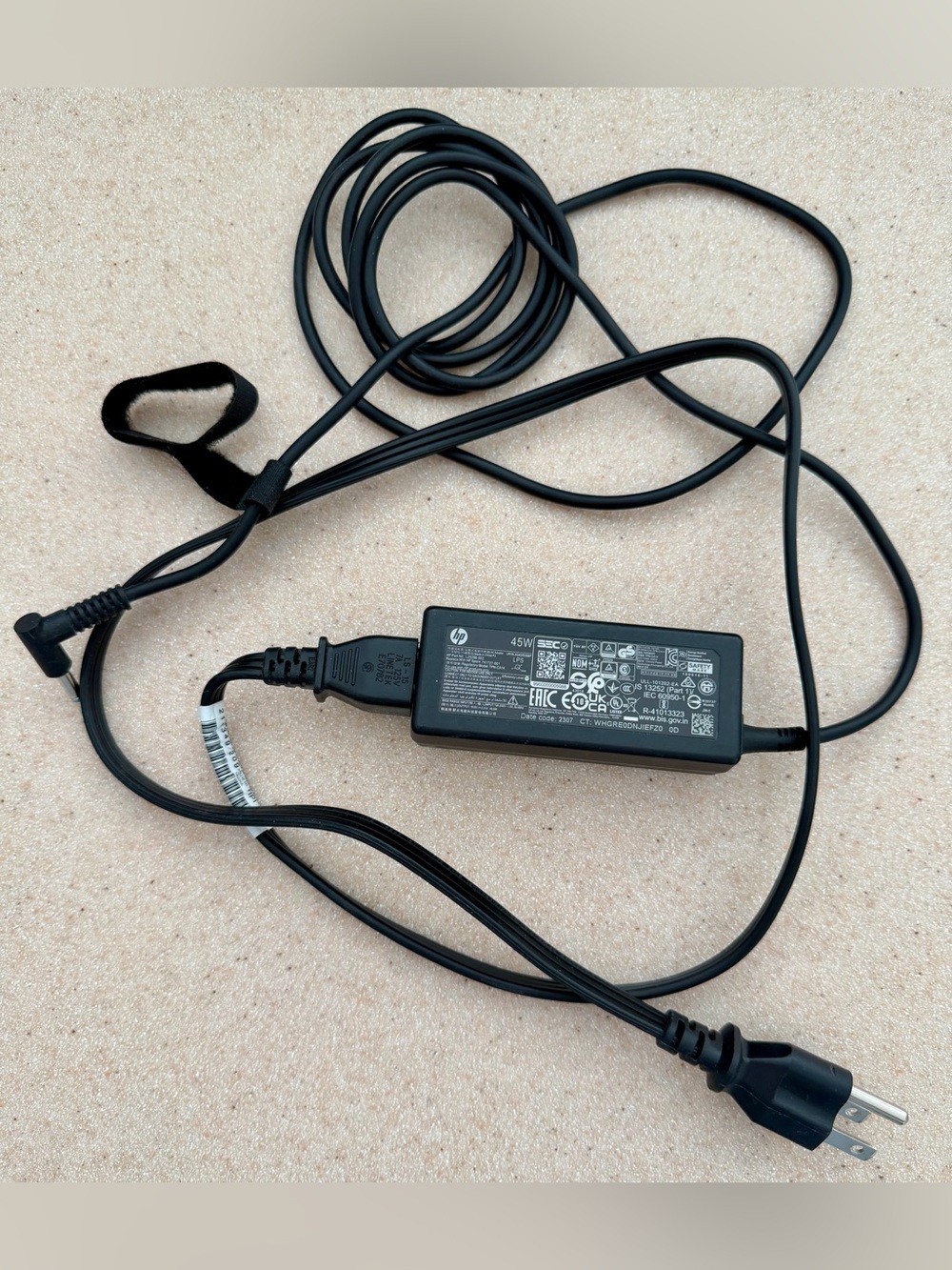 HP 45W Black Laptop Power Adapter Charger